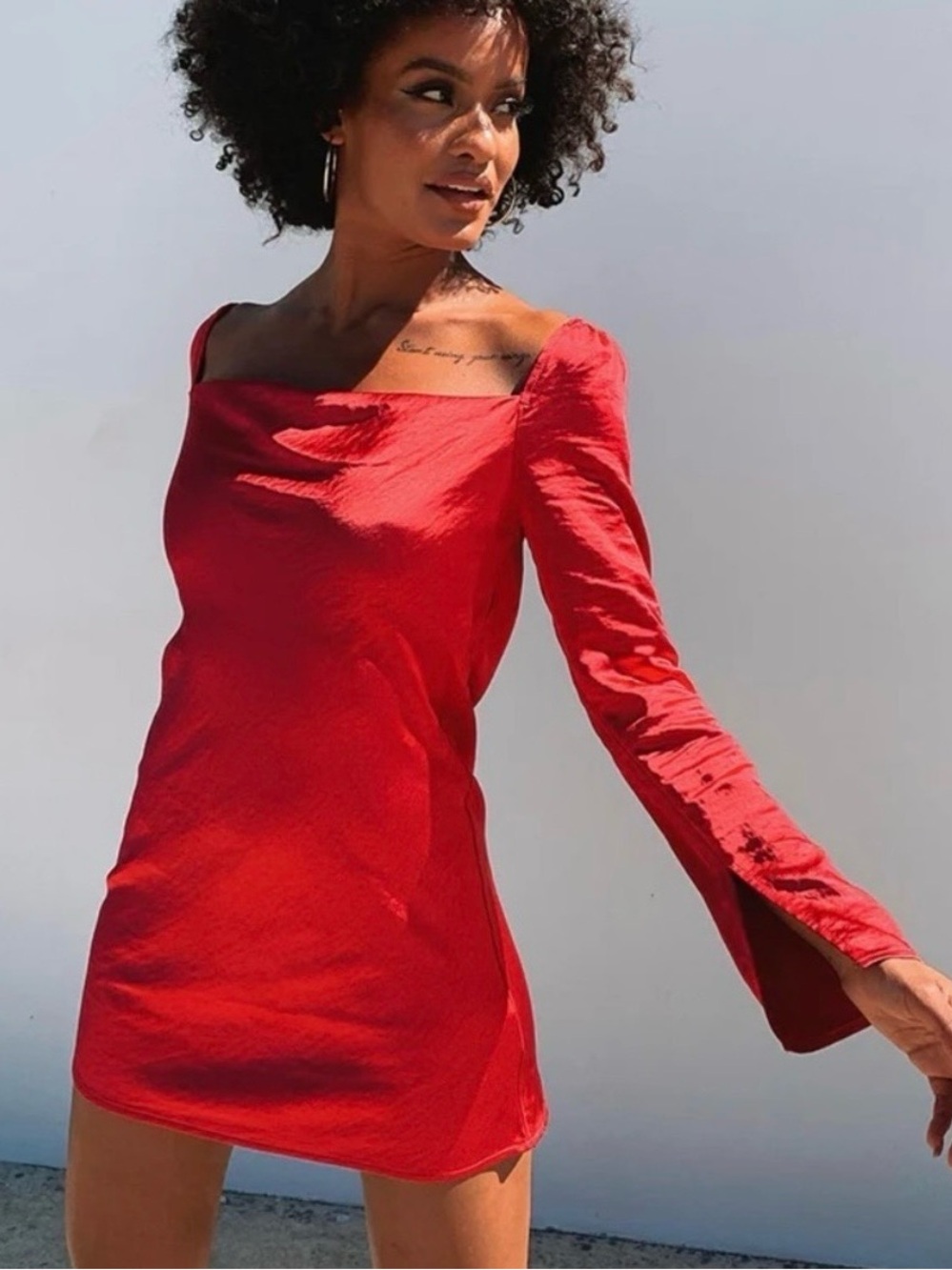 Princess Polly Red Star Power Mini Dress Size 6